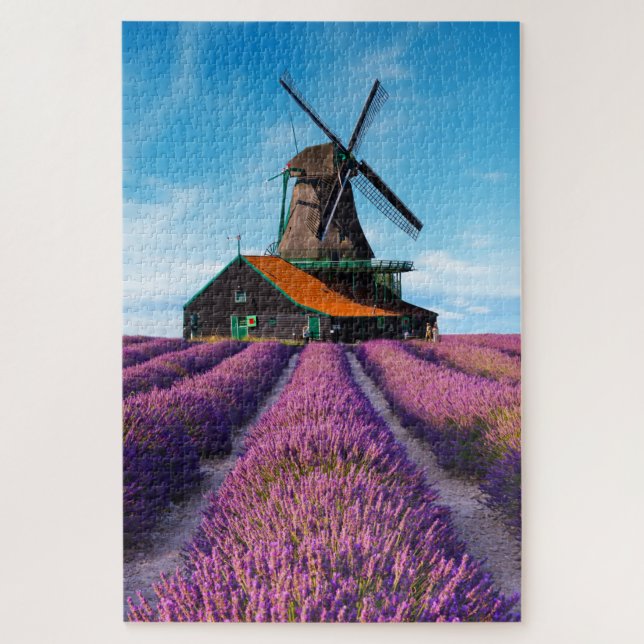 Puzzle Valensole Lavender Fields Provence Francia (Vertical)