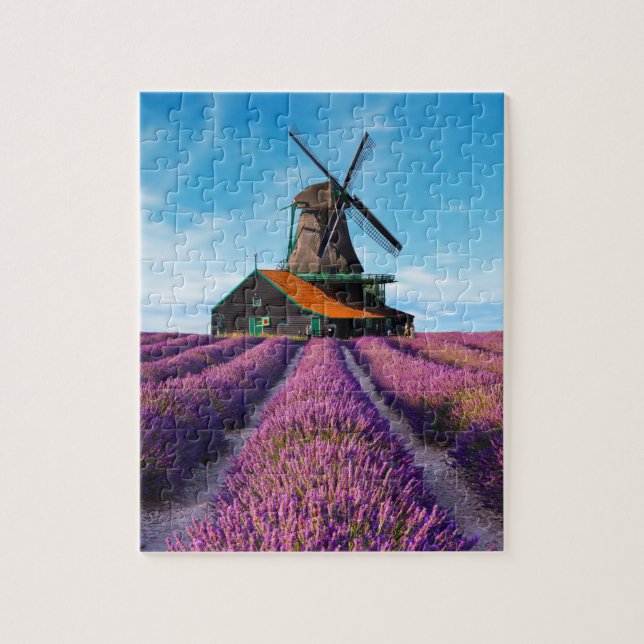 Puzzle Valensole Lavender Fields Provence Francia (Vertical)