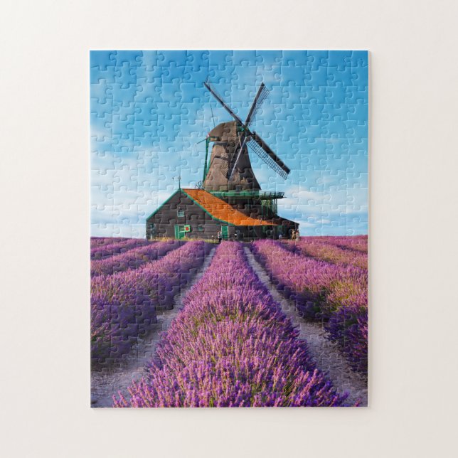 Puzzle Valensole Lavender Fields Provence Francia (Vertical)