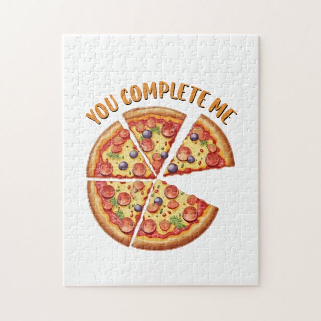 Puzzle Valentine Gift Pizza que me completa (Vertical)
