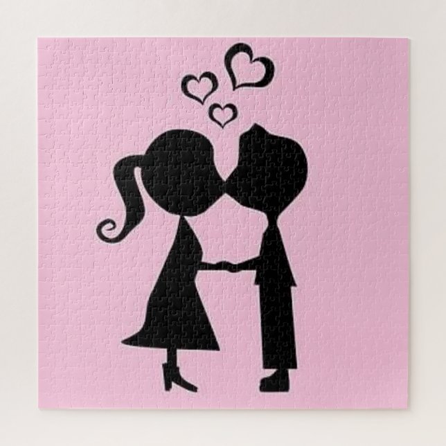 PUZZLE VALENTINE KISS (Vertical)