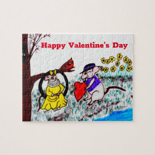 PUZZLE VALENTINE MYRTLE MOUSE BE MINO