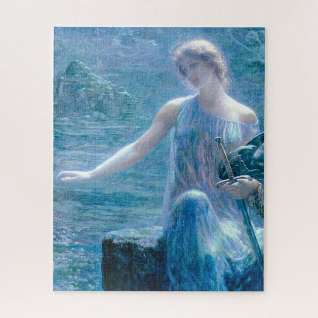 Puzzle Valkyrie con traje azul con armor (Vertical)