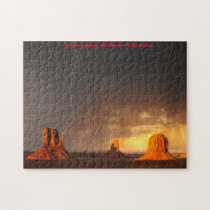 Puzzle Valle del Monumento Arizona. Felicitaciones navide