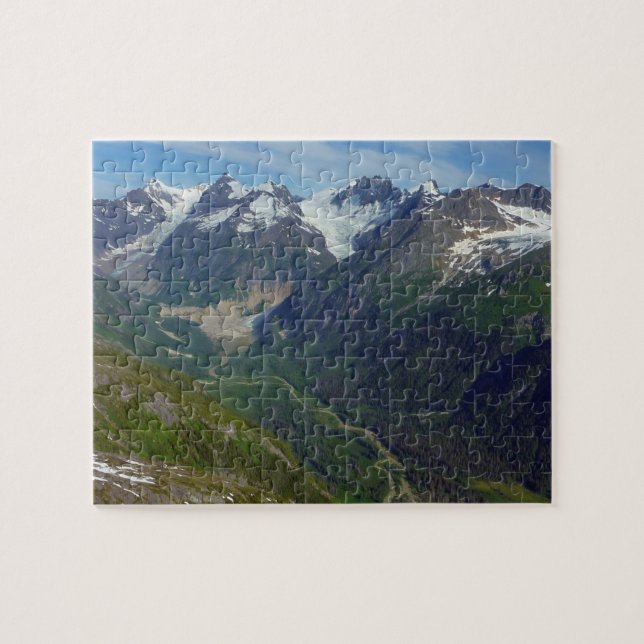 Puzzle Valle tallado en glaciar de Alaskan (Horizontal)