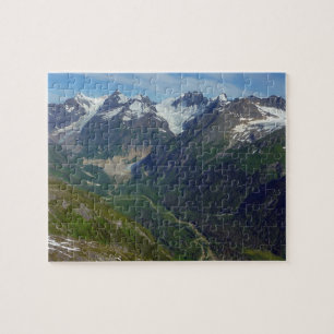 Puzzle Valle tallado por glaciares de Alaska