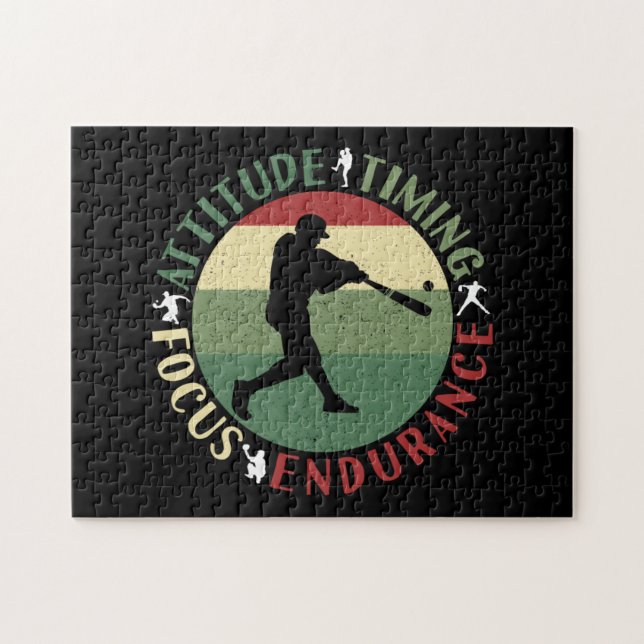 Puzzle Valores motivacionales del equipo de béisbol (Horizontal)