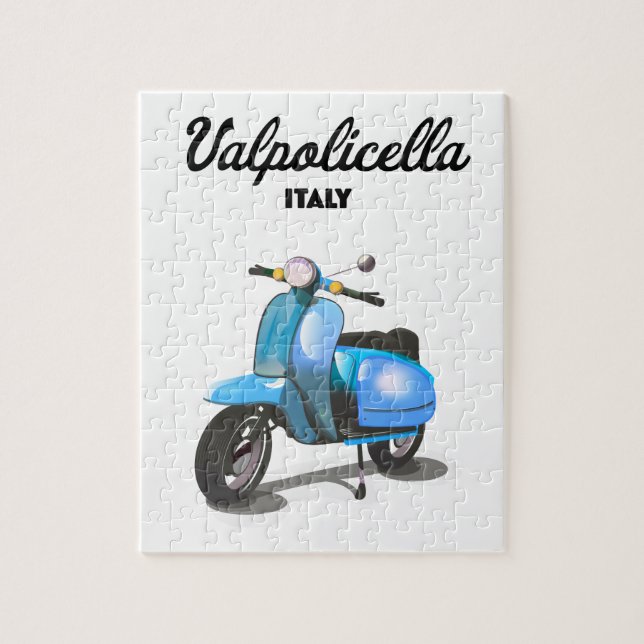 Puzzle Valpolicella Italia Scooter poster Art Print (Vertical)