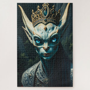 Puzzle Valtharion Antiguo Rey Elfo Azur Fantasía Oscura