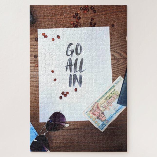 Puzzle Vamos, Viajar Toma Riesgo (Vertical)