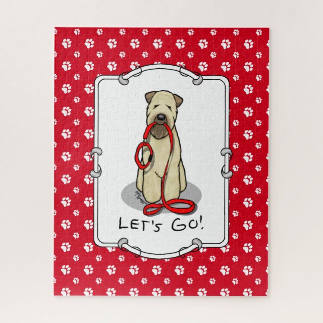 Puzzle ¡Vamos! Walk Wheaten Terrier Dog (trigo 1b2) (Vertical)