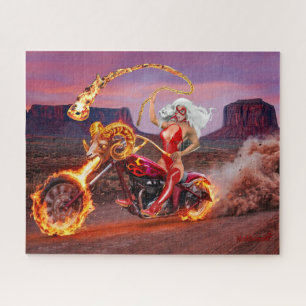 Puzzle Vampire Biker Babe – Rebelde de la noche gótica