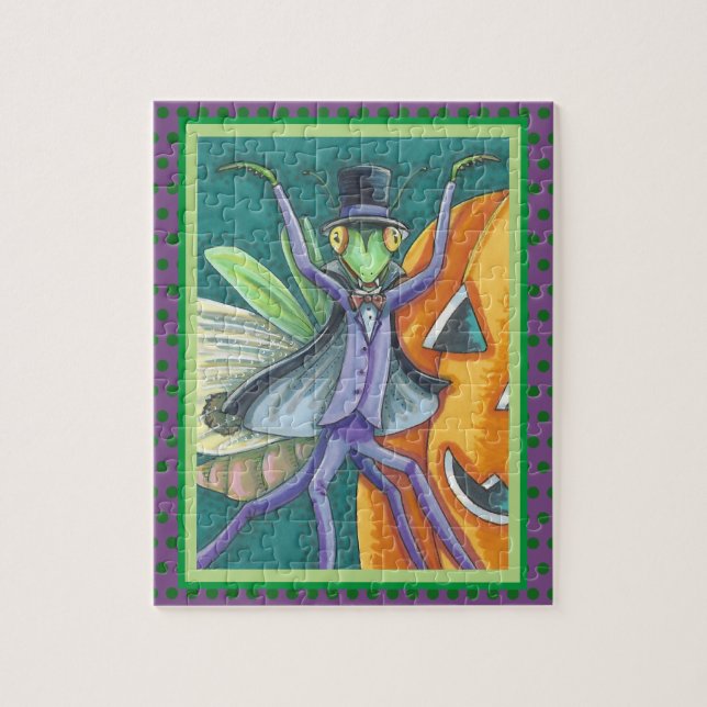 PUZZLE VAMPIRE FANGS REZANDO A MANTIS HALLOWEEN BUG PUZZL (Vertical)
