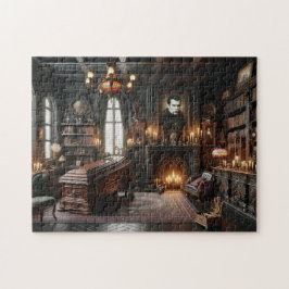Puzzle Vampire Library Gothic Home Decor
