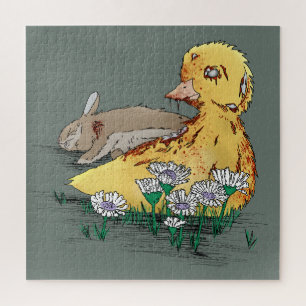 Puzzle Vampire-Zombie Easter Duckling