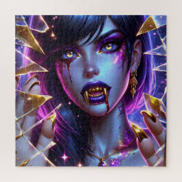 Puzzle Vampiro con colmillos de oro Ai Art