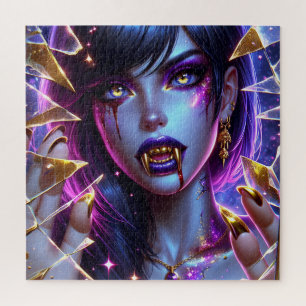 Puzzle Vampiro con colmillos de oro Ai Art