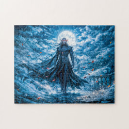 Puzzle Vampiro de fantasía dinámica en un atmo nocturno d