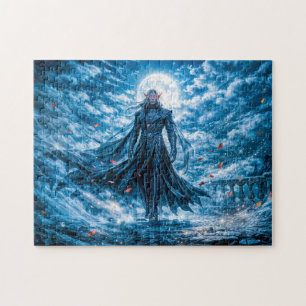 Puzzle Vampiro de fantasía dinámica en un atmo nocturno d