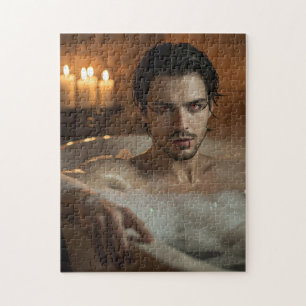 Puzzle Vampiro de vándalo seductor en baño de burbujas