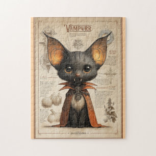 Puzzle Vampurr: Criatura de Gato Vampiro
