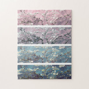Puzzle Van Gogh Almond Blossoms Lavanda rosa Verde azulad