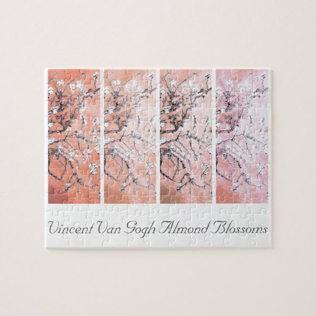 Puzzle Van Gogh Almond Blossoms Peach Pink (Horizontal)