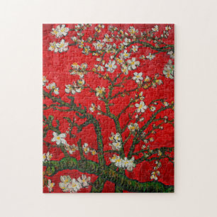 Puzzle Van Gogh Almond Blossoms Red