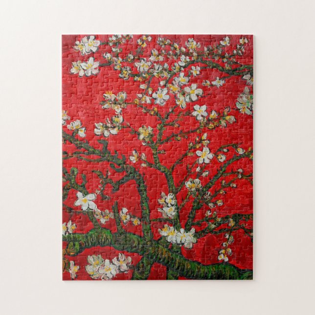 Puzzle Van Gogh Almond Blossoms Red (Vertical)