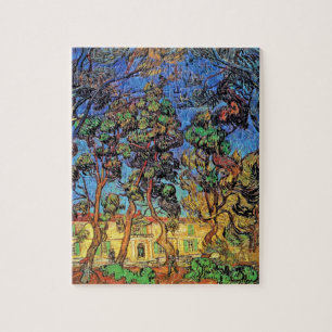 Puzzle Van Gogh - Árboles en el jardín del Hospital de Sa