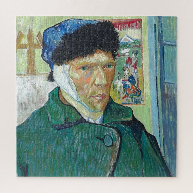 Puzzle Van Gogh Autoretrato Pintura de Arte de Orejas con (Vertical)