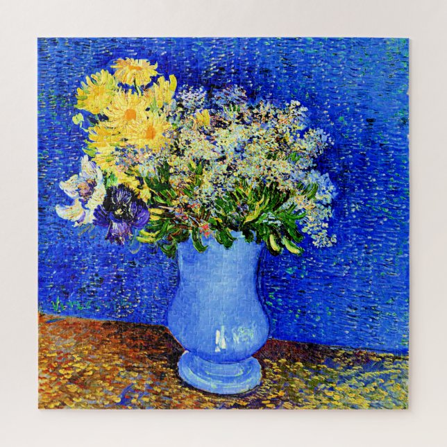 Puzzle Van Gogh - Bouquet de flores en una bolsa azul (Vertical)