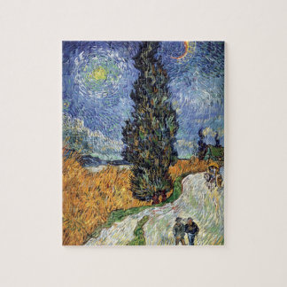 Puzzle Van Gogh - Camino con cipreses