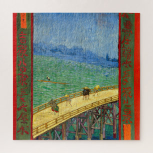 Puzzle Van Gogh El puente en la lluvia después de Hiroshi