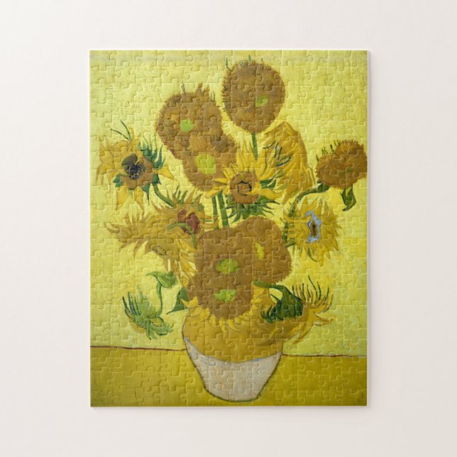 Puzzle Van Gogh - girasoles, cuarta versión, repetición (Vertical)