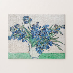 Puzzle Van Gogh Irises En Una Pintura De Vara
