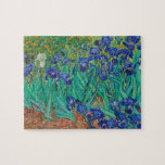 Puzzle Van Gogh Irises. Impresionismo floral vintage azul<br><div class="desc">Rompecabezas "irlandeses" de Van Gogh. El arte del impresionismo floral azul.</div>