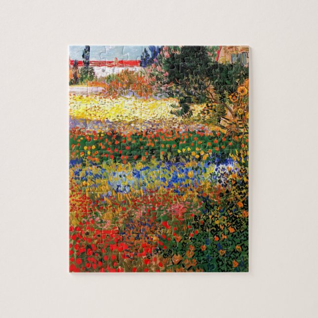Puzzle Van Gogh - Jardín de flores (Vertical)