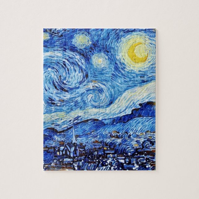 Puzzle Van Gogh - La noche estrellada - Publicación de Na (Vertical)
