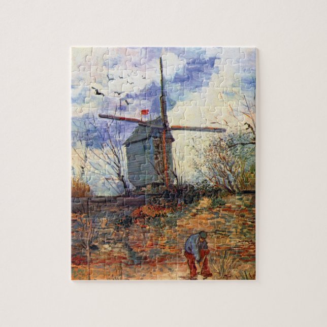 Puzzle Van Gogh - Molino de viento Le Moulin De La Galett (Vertical)