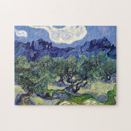 Puzzle Van Gogh - Olivos En Un Paisaje Montañoso