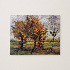 Puzzle Van Gogh - Paisaje de otoño con cuatro árboles