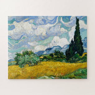 Puzzle Van Gogh Pintura Art Vintage Wheat Field Cypresse
