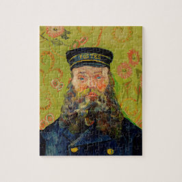 Puzzle Van Gogh Postman. Arte de impresionismo vertical