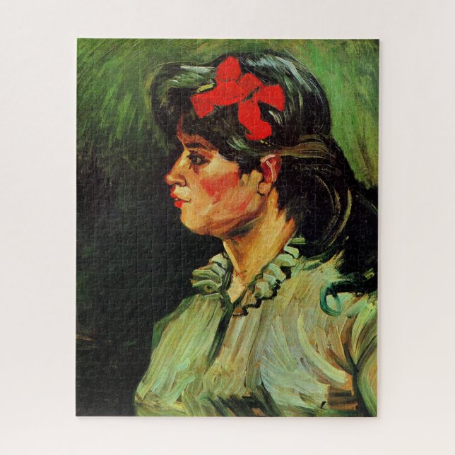 Puzzle Van Gogh - Retrato de mujer con cinta roja (Vertical)