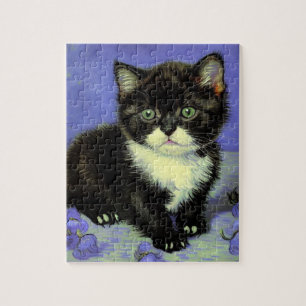 Puzzle Van Gogh Tuxedo Kitten
