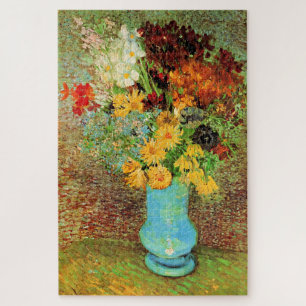 Puzzle Van Gogh - Vase con daisies, Anemones,