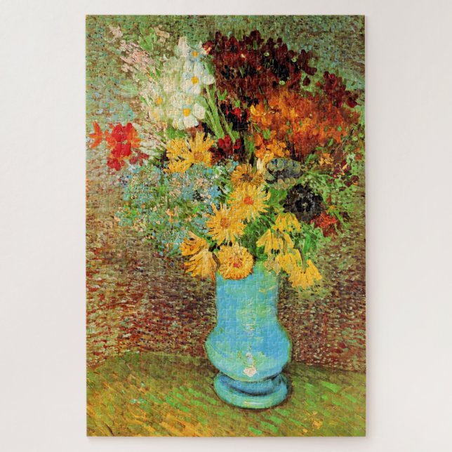 Puzzle Van Gogh - Vase con daisies, Anemones, (Vertical)