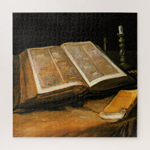 Puzzle Van Gogh - Vida fija con Biblia