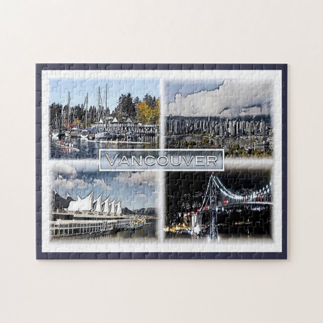 Puzzle Vancouver - Canadá - Mosaico - (Horizontal)
